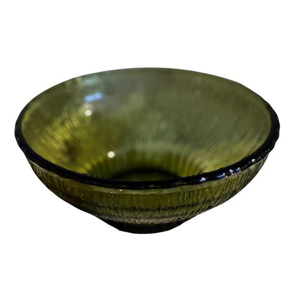 Vintage 1975 FTD "Moss" Glass Bowl - Mid-Century Modern Vibe - Picture 1 of 9